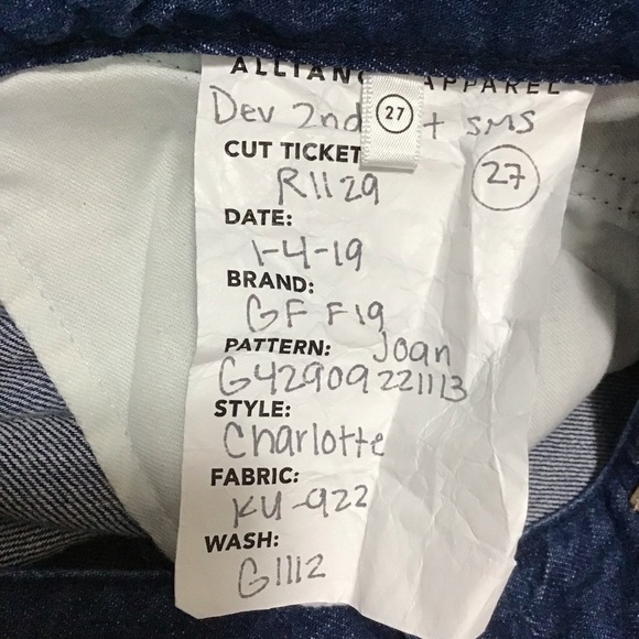 GRLFRND Charlotte High Rise Pleat Front Trouser Style Sample Jeans. - Picture 10 of 11